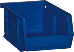 Durham - 5-7/16" Deep, Blue Plastic Hang and Stack Bins - 3" High x 4-3/16" Wide x 5-7/16" Long - Top Tool & Supply