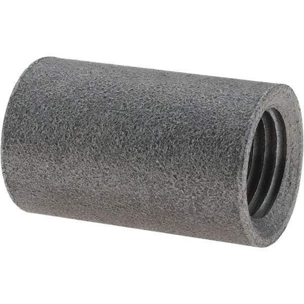 Value Collection - Size 1/4", Class 150, Malleable Iron Black Pipe Coupling - 150 psi, Threaded End Connection - Top Tool & Supply