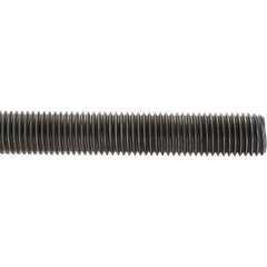 Value Collection - M20x2.5 1m Long, Steel Metric Threaded Rod - Zinc-Plated Finish - Top Tool & Supply