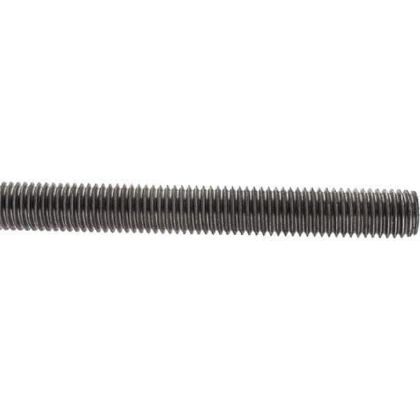 Value Collection - M14x2 1m Long, Steel Metric Threaded Rod - Zinc-Plated Finish - Top Tool & Supply