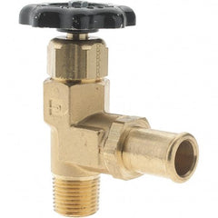 Parker - Hose I.D. x MNPTF End Connection Brass Truck Valve - 3.73" OAL - Top Tool & Supply