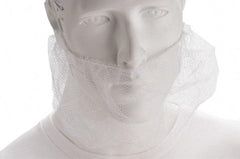 Value Collection - Disposable Beard Covers, Bouffants & Hairnets Type: Beard Cover Material: Nylon - Top Tool & Supply