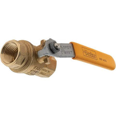 Parker - 1/2" Pipe, Bronze Full Port Ball Valve - NPT Ends, Lever Handle, 600 WOG, 150 WSP - Top Tool & Supply