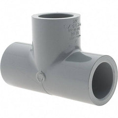 Value Collection - 1/2" CPVC Plastic Pipe Tee - Slip x Slip x Slip End Connections - Top Tool & Supply