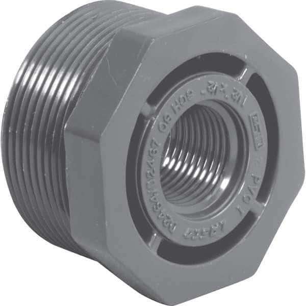 Value Collection - 2 x 1-1/2" PVC Plastic Pipe Bushing - MIPT x FIPT End Connections - Top Tool & Supply