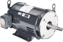 US Motors - 10 hp, ODP Enclosure, No Thermal Protection, 3,500 RPM, 208-230/460 Volt, 60 Hz, Three Phase Energy Efficient Motor - Size 213 Frame, Rigid Mount, 1 Speed, Ball Bearings, 27.5-25.3/12.6 Full Load Amps, F Class Insulation, CCW Lead End - Top Tool & Supply