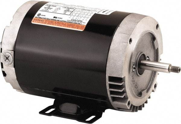 US Motors - 1/2 hp, ODP Enclosure, No Thermal Protection, 3,450 RPM, 575 Volt, 60 Hz, Three Phase Standard Efficient Motor - Size 56 Frame, C-Face Mount, 1 Speed, Ball Bearings, 0.9 Full Load Amps, B Class Insulation, CCW Lead End - Top Tool & Supply