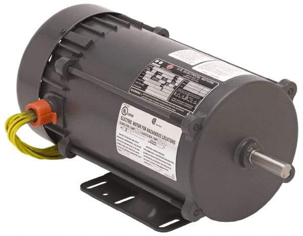 US Motors - 1/3 hp, TEFC Enclosure, Auto Thermal Protection, 1,725 RPM, 115/230 Volt, 60 Hz, Industrial Electric AC/DC Motor - Size 56 Frame, C-Face Mount, 1 Speed, Ball Bearings, 6.8/3.4 Full Load Amps, BR Class Insulation, Reversible - Top Tool & Supply