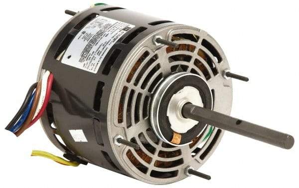 US Motors - 3/4 hp, OAO Enclosure, Auto Thermal Protection, 1,075 RPM, 208-230 Volt, 60 Hz, Industrial Electric AC/DC Motor - Size 48 Frame, Hub Mount, 5 Speed, Ball Bearings, 4.6 Full Load Amps, B Class Insulation, CCW Lead End - Top Tool & Supply