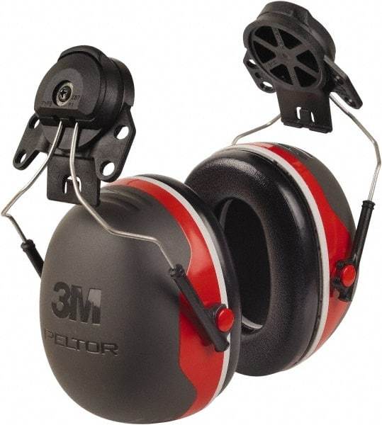 3M - Hard Hat Cap Mounted Black Foam Cushion Earmuffs - 25 NRR Rating - Top Tool & Supply