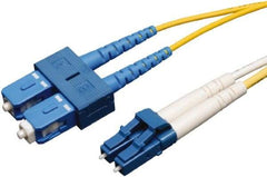 Tripp-Lite - 6' Long, LC/SC Head, Singlemode Fiber Optic Cable - Aqua, Use with LAN - Top Tool & Supply