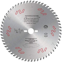 Freud - 303mm Diam, 30mm Arbor Hole Diam, 60 Tooth Wet & Dry Cut Saw Blade - Carbide-Tipped, Standard Round Arbor - Top Tool & Supply