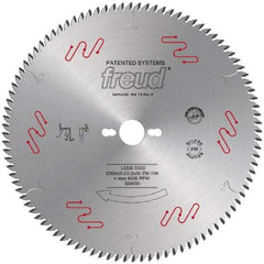 Freud - 300mm Diam, 1" Arbor Hole Diam, 96 Tooth Wet & Dry Cut Saw Blade - Carbide-Tipped, Standard Round Arbor - Top Tool & Supply