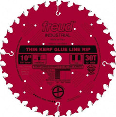 Freud - 10" Diam, 5/8" Arbor Hole Diam, 30 Tooth Wet & Dry Cut Saw Blade - Carbide-Tipped, Standard Round Arbor - Top Tool & Supply