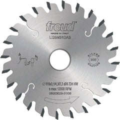 Freud - 180mm Diam, 45mm Arbor Hole Diam, 36 Tooth Wet & Dry Cut Saw Blade - Carbide-Tipped, Standard Round Arbor - Top Tool & Supply