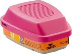 3M - Magenta and Orange P100 Cartridge and Filter Combination - Series 6000, 7000, FF-400, Protects Against Mercury Vapor, Sulfur Dioxide - Top Tool & Supply