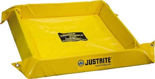 Justrite - 40 Gal Low Wall Berm - 4" High x 4' Wide x 4" Long - Top Tool & Supply