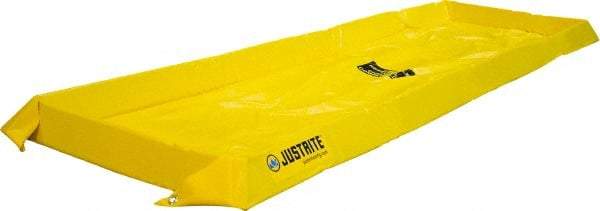 Justrite - 40 Gal Low Wall Berm - 4" High x 2' Wide x 8" Long - Top Tool & Supply