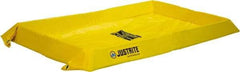 Justrite - 20 Gal Low Wall Berm - 4" High x 2' Wide x 4" Long - Top Tool & Supply