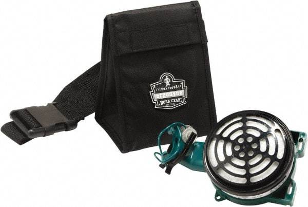 Ergodyne - 1 Pocket Black Nylon SCBA Mask Bag - 5" Wide x 5-1/2" Deep x 3-1/2" High - Top Tool & Supply