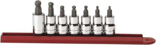 GearWrench - 7 Piece 3/8" Drive Inch Hex Bit Socket Set - 1/8 to 3/8" Hex - Top Tool & Supply