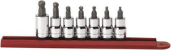 GearWrench - 7 Piece 3/8" Drive Inch Hex Bit Socket Set - 1/8 to 3/8" Hex - Top Tool & Supply