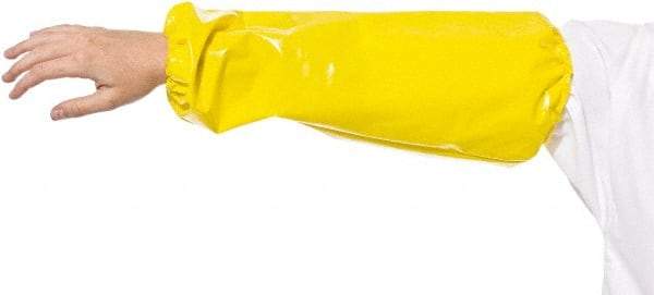 PolyConversions - Size Universal, Yellow Polyolefin Sleeve - 18" Long Sleeve, Elastic Opening at Both Ends - Top Tool & Supply