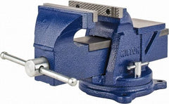 Wilton - 6" Jaw Width, 6" Opening Capacity, 3" Throat Depth, Steel Swivel Bench Vise - Bolt Down Base Attachment - Top Tool & Supply