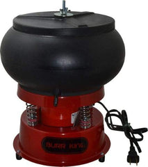 Burr King - 0.1 Cu Ft, 1/30 hp, Vibratory Tumbler - Flow Through Drain - Top Tool & Supply