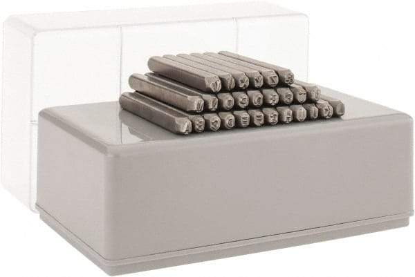 C.H. Hanson - 27 Piece, 1/8" Character Steel Stamp Set - Letters, Standard - Top Tool & Supply