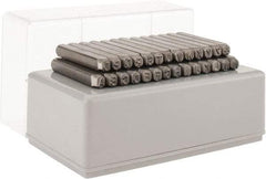 C.H. Hanson - 27 Piece, 1/2" Character Steel Stamp Set - Letters, Heavy Duty - Top Tool & Supply