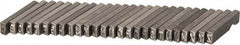 C.H. Hanson - 26 Piece, 1/8 Inch Character, Steel Type Set - 8 Character Capacity, A-Z Content - Top Tool & Supply