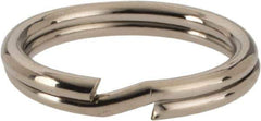 C.H. Hanson - 5/8" ID, 20mm OD, 2mm Thick, Split Ring - Carbon Spring Steel, Nickel Plated Finish - Top Tool & Supply