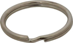 C.H. Hanson - 1" ID, 28mm OD, 3mm Thick, Split Ring - Carbon Spring Steel, Nickel Plated Finish - Top Tool & Supply