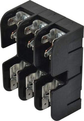 Ferraz Shawmut - 3 Pole, 10 to 14 AWG, 600 VAC/VDC, 30 Amp, DIN Rail Mount, Screw Mount Fuse Block - 13/32 Inch Diameter x 1-1/2 Inch Fuse Length, 3.04 Inch Long x 2.35 Inch Wide x 1.31 Inch High Block - Top Tool & Supply