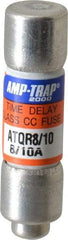 Ferraz Shawmut - 300 VDC, 600 VAC, 0.8 Amp, Time Delay General Purpose Fuse - Clip Mount, 1-1/2" OAL, 100 at DC, 200 at AC kA Rating, 13/32" Diam - Top Tool & Supply