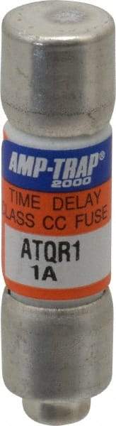 Ferraz Shawmut - 300 VDC, 600 VAC, 1 Amp, Time Delay General Purpose Fuse - Clip Mount, 1-1/2" OAL, 100 at DC, 200 at AC kA Rating, 13/32" Diam - Top Tool & Supply