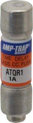 Ferraz Shawmut - 300 VDC, 600 VAC, 1 Amp, Time Delay General Purpose Fuse - Clip Mount, 1-1/2" OAL, 100 at DC, 200 at AC kA Rating, 13/32" Diam - Top Tool & Supply