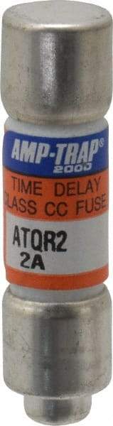 Ferraz Shawmut - 300 VDC, 600 VAC, 2 Amp, Time Delay General Purpose Fuse - Clip Mount, 1-1/2" OAL, 100 at DC, 200 at AC kA Rating, 13/32" Diam - Top Tool & Supply