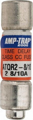 Ferraz Shawmut - 300 VDC, 600 VAC, 2.8 Amp, Time Delay General Purpose Fuse - Clip Mount, 1-1/2" OAL, 100 at DC, 200 at AC kA Rating, 13/32" Diam - Top Tool & Supply