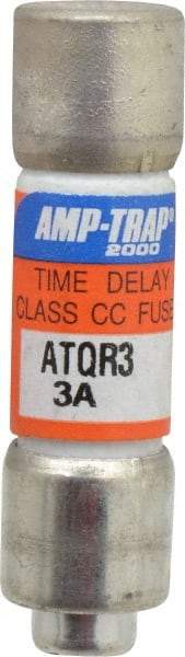 Ferraz Shawmut - 300 VDC, 600 VAC, 3 Amp, Time Delay General Purpose Fuse - Clip Mount, 1-1/2" OAL, 100 at DC, 200 at AC kA Rating, 13/32" Diam - Top Tool & Supply