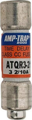 Ferraz Shawmut - 300 VDC, 600 VAC, 3.2 Amp, Time Delay General Purpose Fuse - Clip Mount, 1-1/2" OAL, 100 at DC, 200 at AC kA Rating, 13/32" Diam - Top Tool & Supply