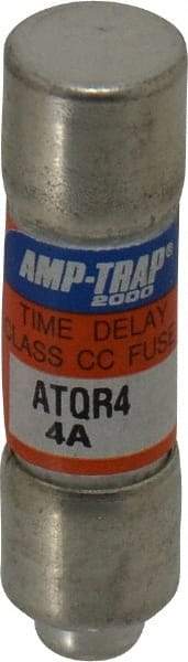 Ferraz Shawmut - 300 VDC, 600 VAC, 4 Amp, Time Delay General Purpose Fuse - Clip Mount, 1-1/2" OAL, 100 at DC, 200 at AC kA Rating, 13/32" Diam - Top Tool & Supply