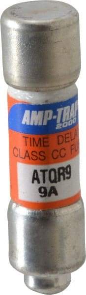 Ferraz Shawmut - 300 VDC, 600 VAC, 9 Amp, Time Delay General Purpose Fuse - Clip Mount, 1-1/2" OAL, 100 at DC, 200 at AC kA Rating, 13/32" Diam - Top Tool & Supply