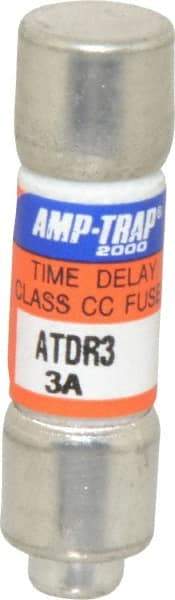 Ferraz Shawmut - 300 VDC, 600 VAC, 3 Amp, Time Delay General Purpose Fuse - Clip Mount, 1-1/2" OAL, 100 at DC, 200 at AC kA Rating, 13/32" Diam - Top Tool & Supply