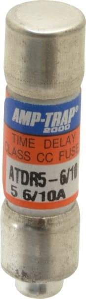 Ferraz Shawmut - 300 VDC, 600 VAC, 5.6 Amp, Time Delay General Purpose Fuse - Clip Mount, 1-1/2" OAL, 100 at DC, 200 at AC kA Rating, 13/32" Diam - Top Tool & Supply