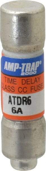 Ferraz Shawmut - 300 VDC, 600 VAC, 6 Amp, Time Delay General Purpose Fuse - Clip Mount, 1-1/2" OAL, 100 at DC, 200 at AC kA Rating, 13/32" Diam - Top Tool & Supply