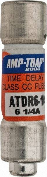 Ferraz Shawmut - 300 VDC, 600 VAC, 6.25 Amp, Time Delay General Purpose Fuse - Clip Mount, 1-1/2" OAL, 100 at DC, 200 at AC kA Rating, 13/32" Diam - Top Tool & Supply