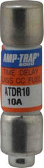 Ferraz Shawmut - 300 VDC, 600 VAC, 10 Amp, Time Delay General Purpose Fuse - Clip Mount, 1-1/2" OAL, 100 at DC, 200 at AC kA Rating, 13/32" Diam - Top Tool & Supply