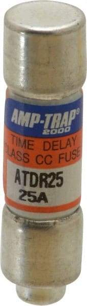 Ferraz Shawmut - 300 VDC, 600 VAC, 25 Amp, Time Delay General Purpose Fuse - Clip Mount, 1-1/2" OAL, 100 at DC, 200 at AC kA Rating, 13/32" Diam - Top Tool & Supply